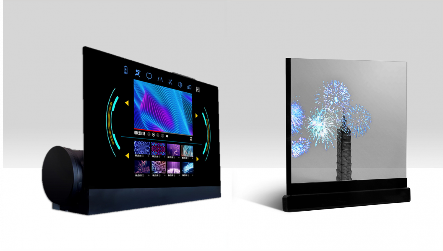 可卷式、折迭性、高透明